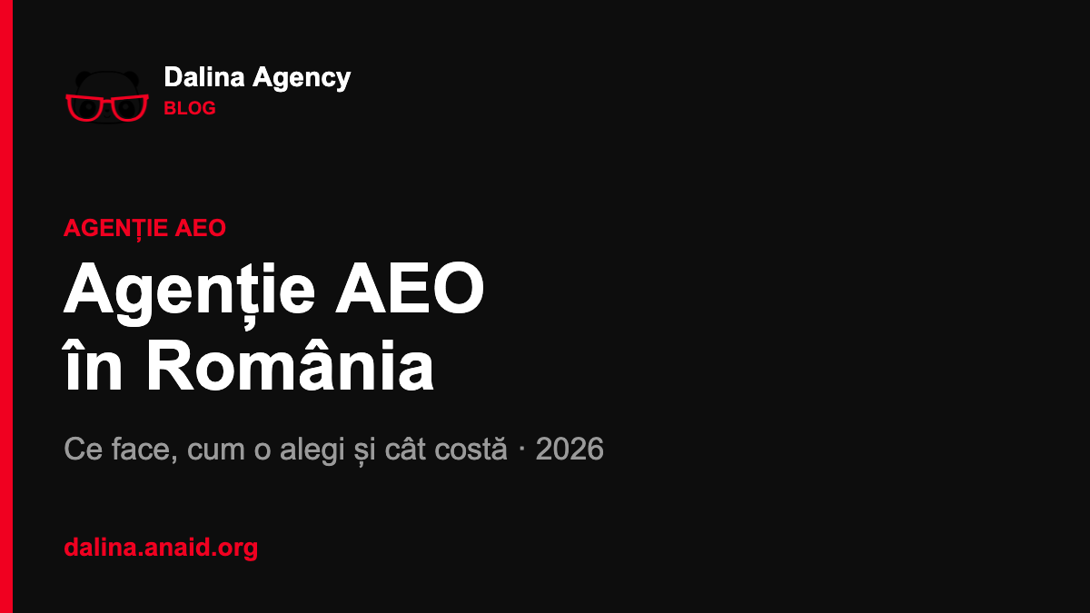 Agenție AEO în România, ghid pentru vizibilitate în ChatGPT, Perplexity și Google AI